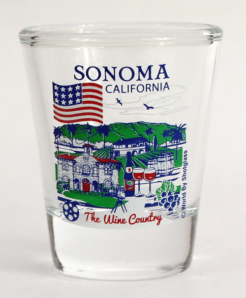 Sonoma California Great American Cities Collection Shot Glass