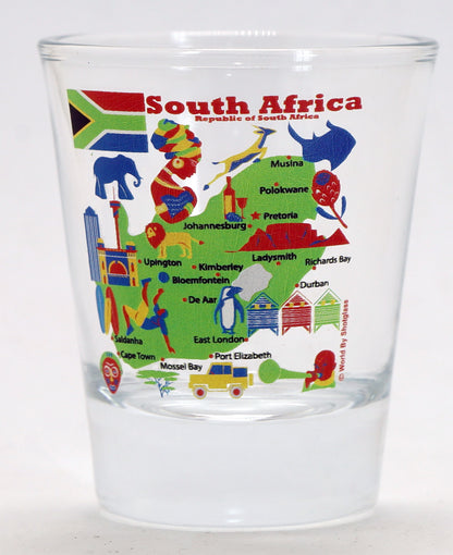 South Africa Souvenir Boxed Shot Glass Set (Set of 2)