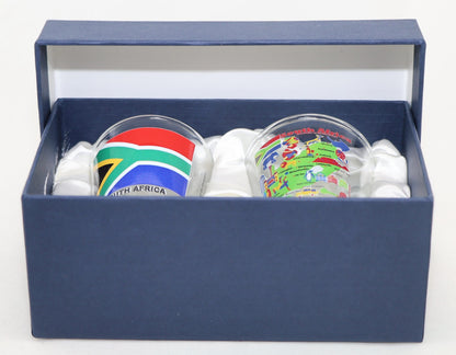 South Africa Souvenir Boxed Shot Glass Set (Set of 2)