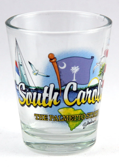 South Carolina Palmetto State Elements Shot Glass