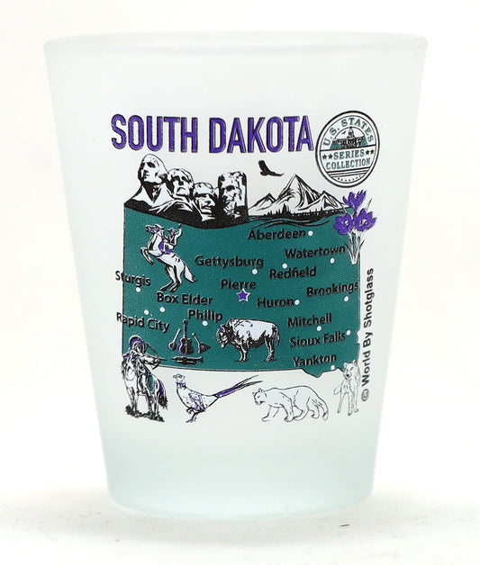 South Dakota US States Series Collection Shot Glass