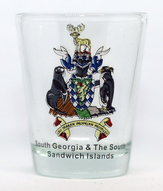 South Georgia & The South Sandwich Islands Coat Of Arms Shot Glass