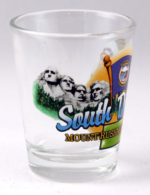 South Dakota Mount Rushmore State Elements Shot Glass