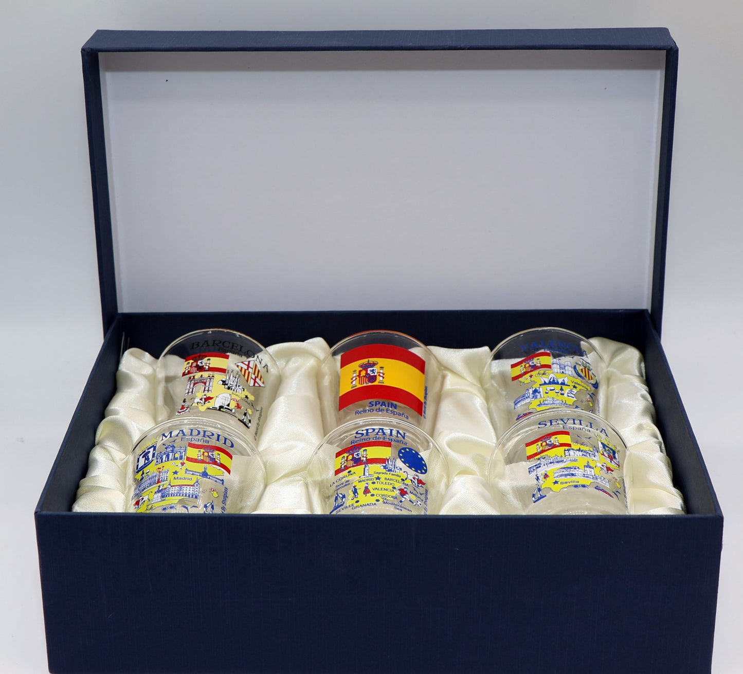 Spain Souvenir Boxed Shot Glass Set (Set of 6)