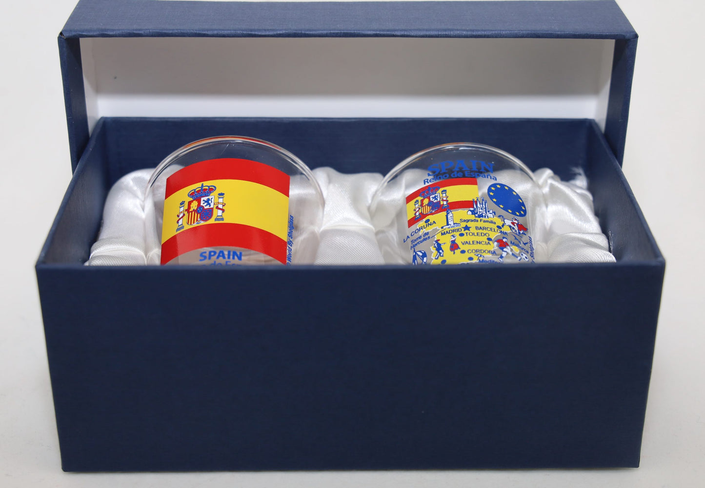 Spain Souvenir Boxed Shot Glass Set (Set of 2)