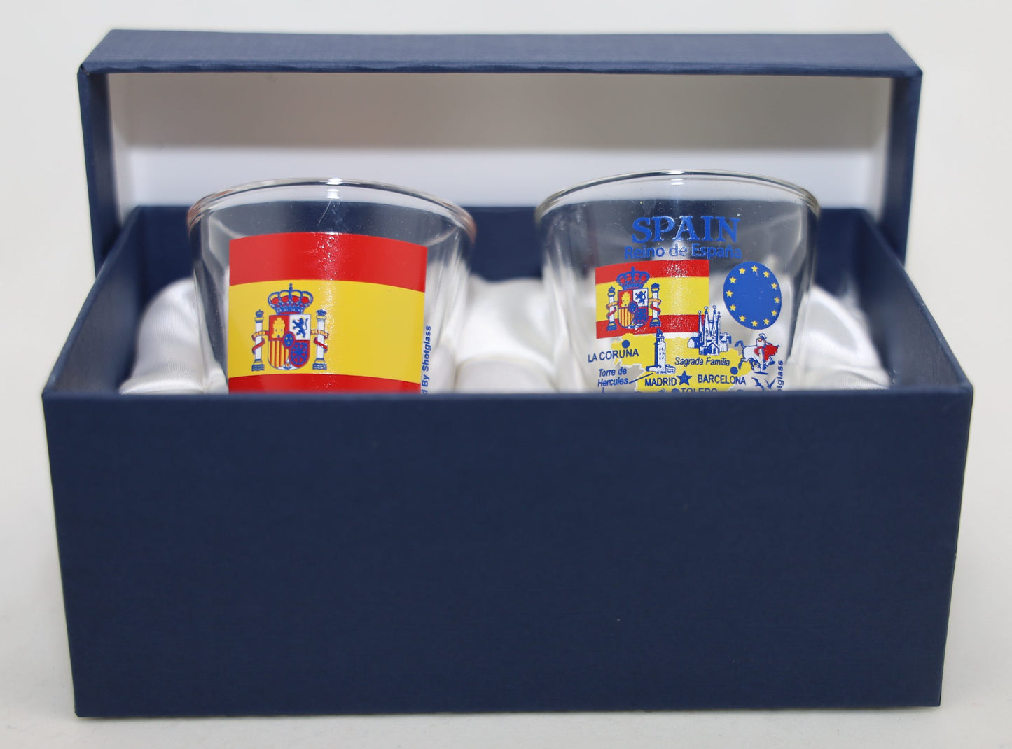 Spain Souvenir Boxed Shot Glass Set (Set of 2)