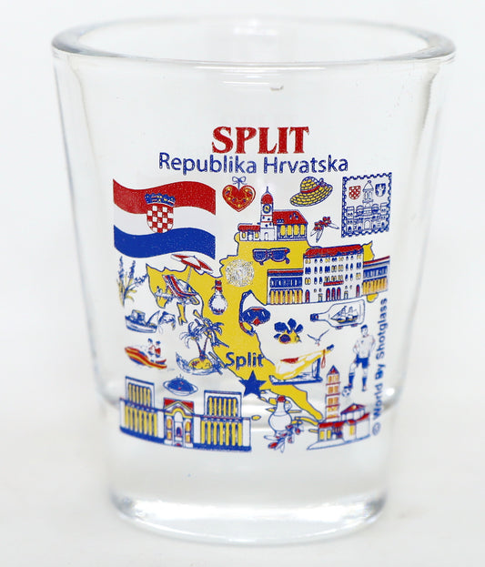 Split Croatia Great Croatian Cities Collection Shot Glass