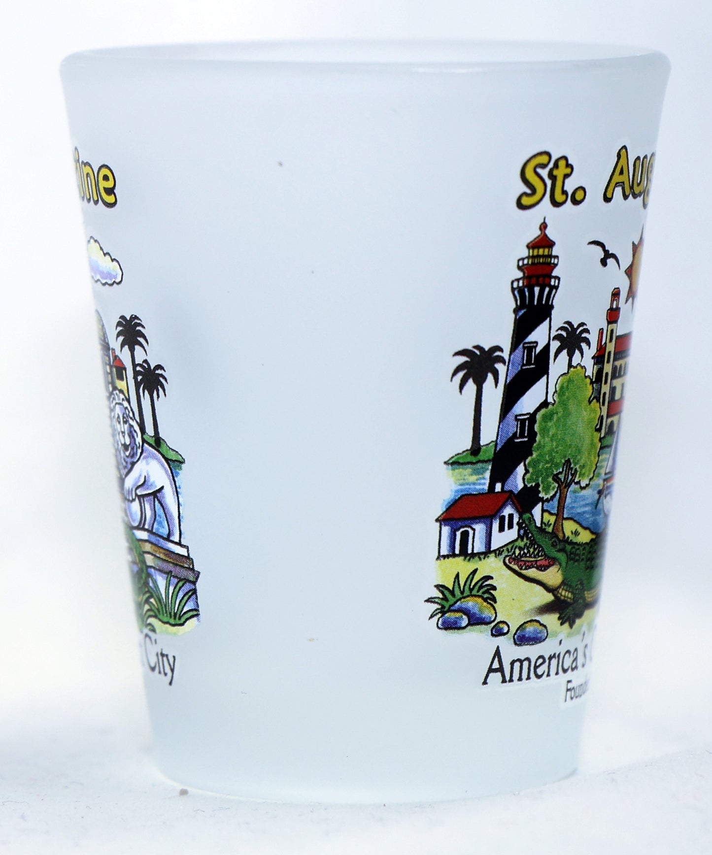 St. Augustine Florida Scene Frosted Design Shot Glass