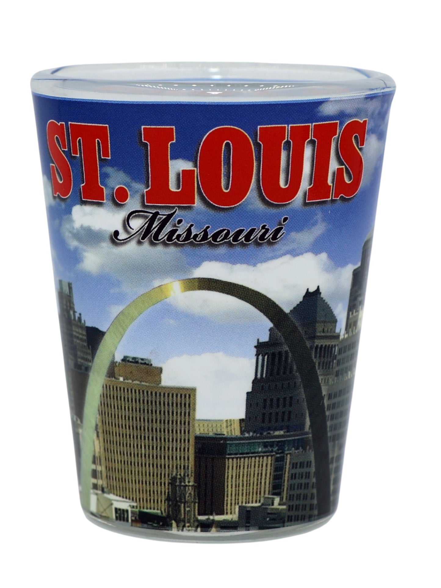 St. Louis Missouri Clear Day Skyline Shot Glass
