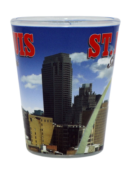 St. Louis Missouri Clear Day Skyline Shot Glass