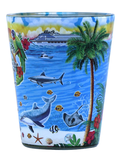 St. Lucia Scene In and Out Shot Glass