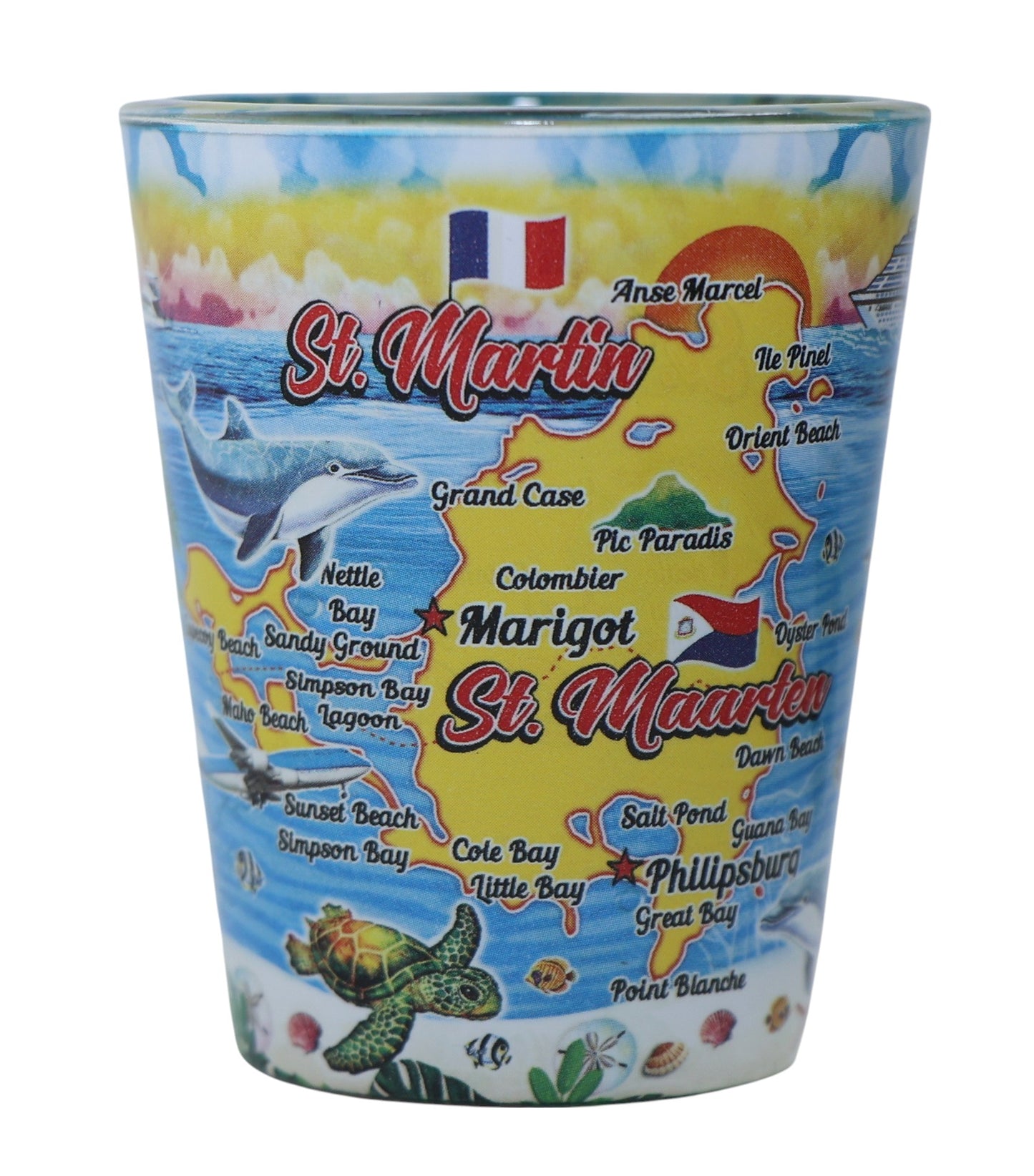 St. Martin Scene In and Out Shot Glass