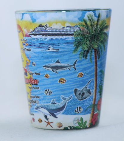 St. Martin Scene In and Out Shot Glass