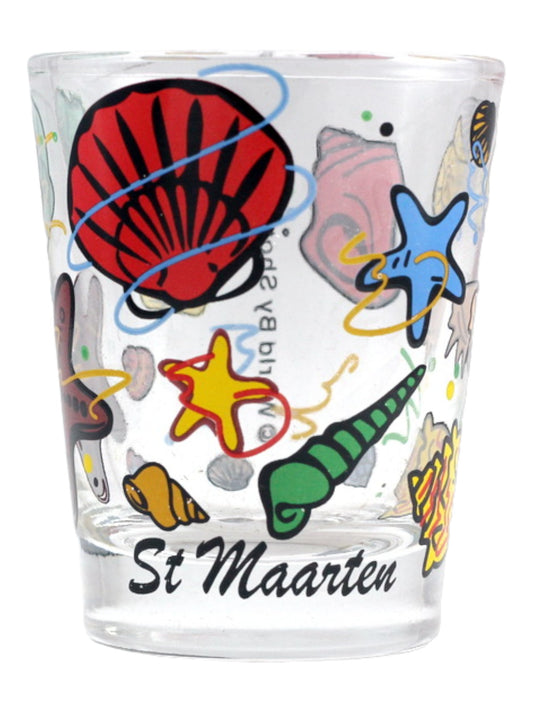St. Martin Sea Shells Shot Glass