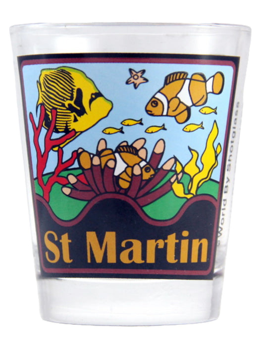 St. Martin Tropical Fish Shot Glass