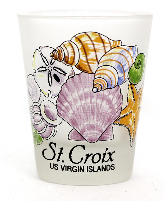 St. Croix US Virgin Islands Sea Shells Caribbean Shot Glass