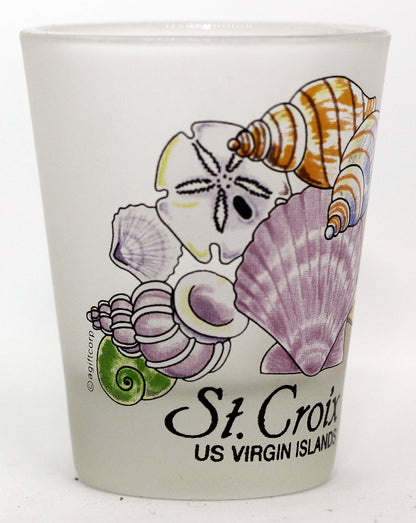 St. Croix US Virgin Islands Sea Shells Caribbean Shot Glass