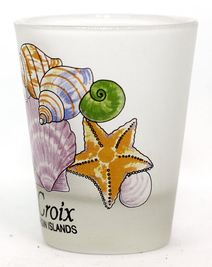 St. Croix US Virgin Islands Sea Shells Caribbean Shot Glass