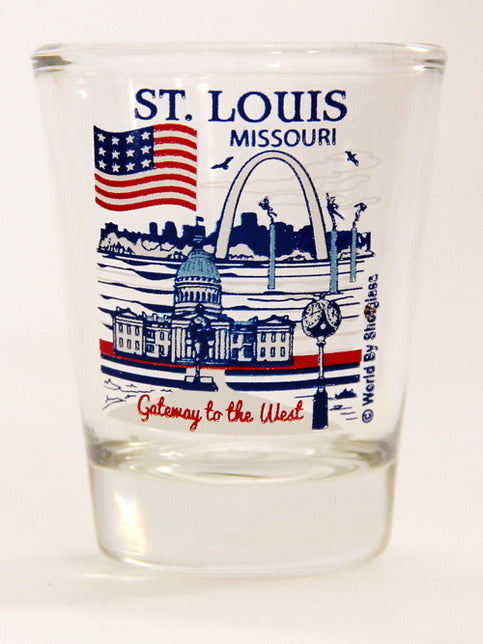 St. Louis Missouri Great American Cities Collection Shot Glass