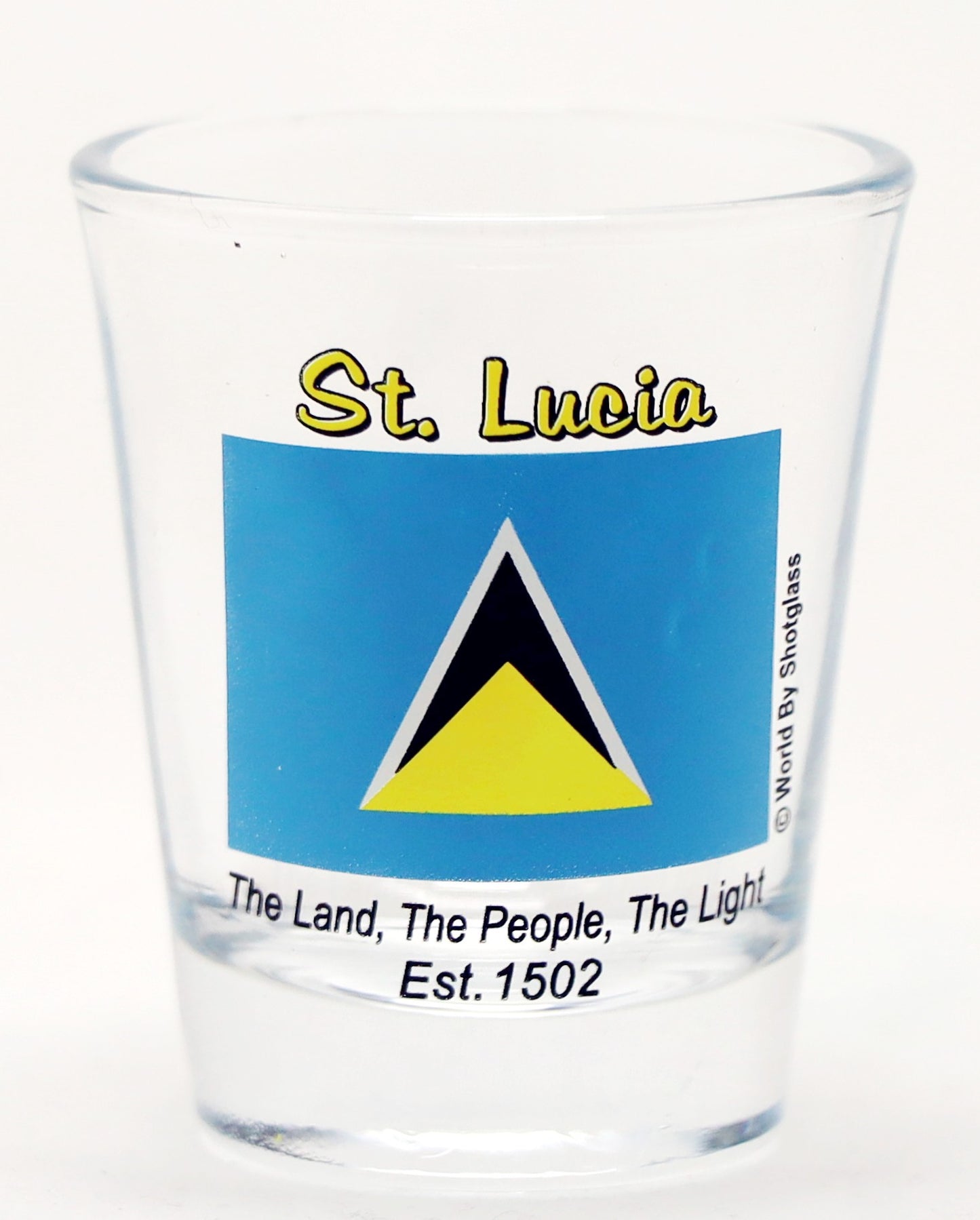 St. Lucia Caribbean Shot Glass Boxed Set (Set of 2)