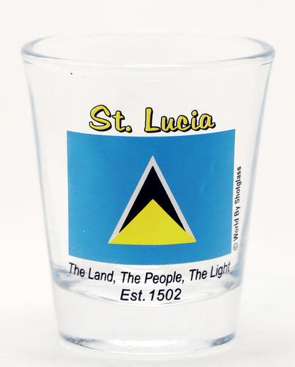 St. Lucia Caribbean Shot Glass Boxed Set (Set of 2)