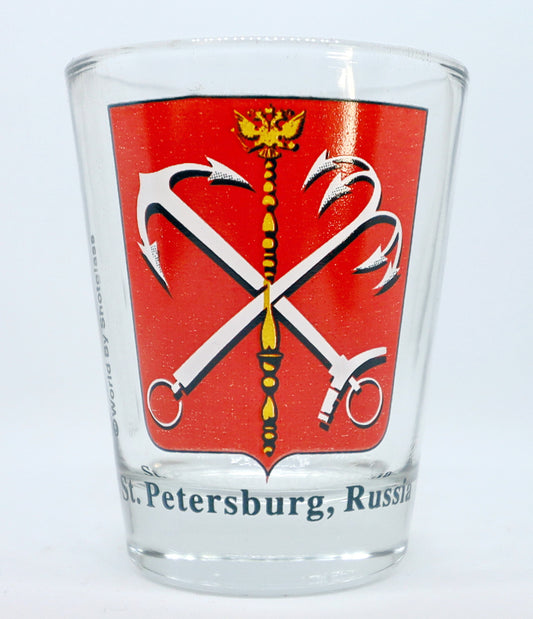 Saint Petersburg (St.Petersburg) Russia Coat Of Arms Shot Glass
