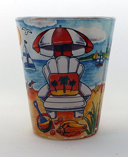 St. Vincent And The Grenadines Beach Chair In-and-Out Shot Glass