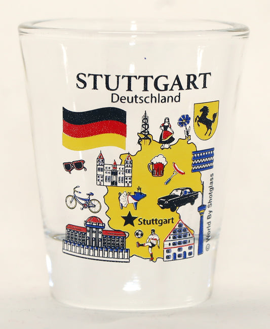 Stuttgart Germany Great German Cities Collection Shot Glass