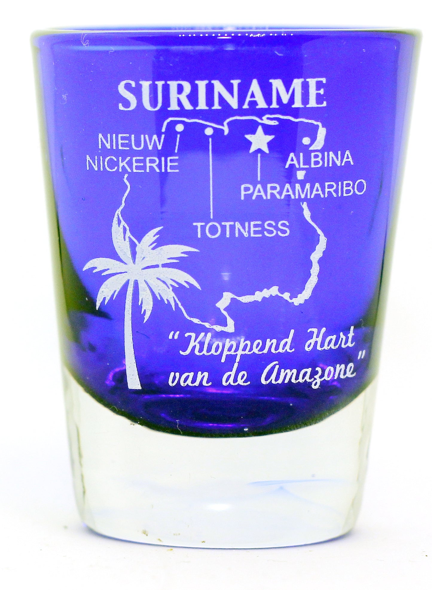 Suriname Cobalt Blue Shot Glass