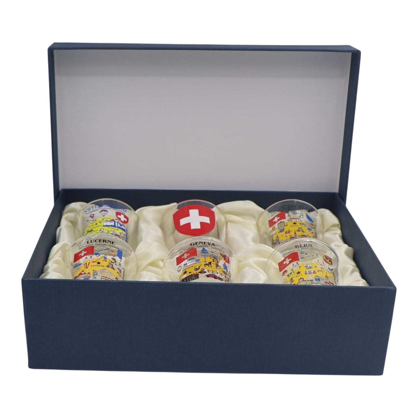 Switzerland Souvenir Boxed Shot Glass Set (Set of 6)