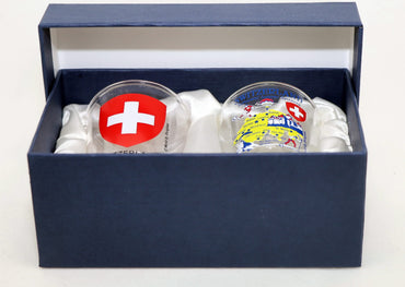 Switzerland Souvenir Boxed Shot Glass Set (Set of 2)