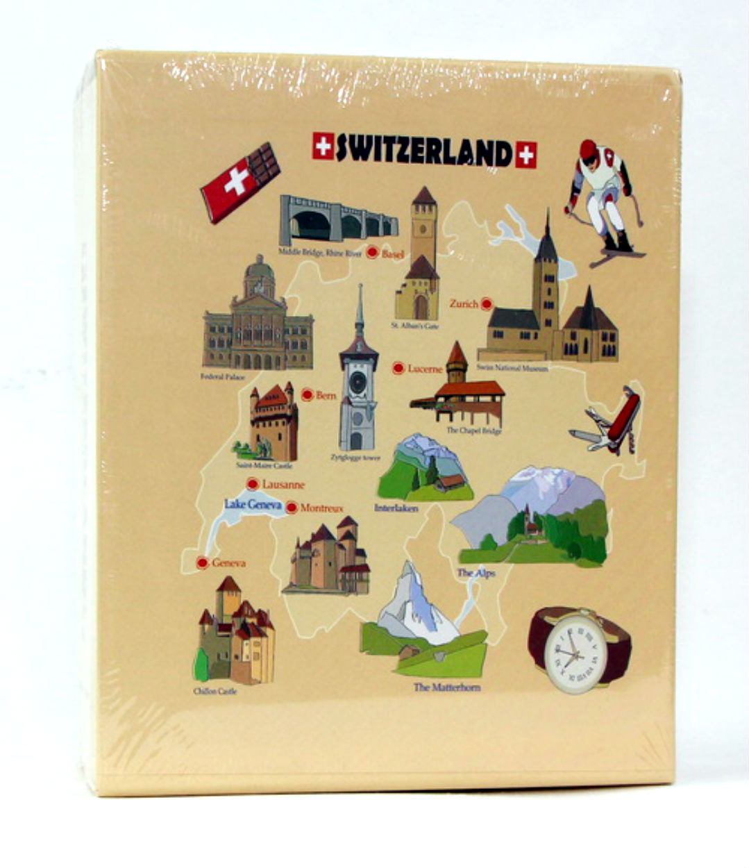 Switzerland Embossed Photo Album 100 Photos / 4x6