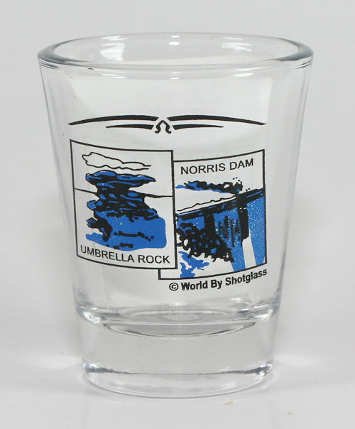 Tennessee State Scenery Blue New Shot Glass