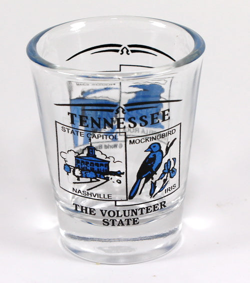 Tennessee State Scenery Blue New Shot Glass