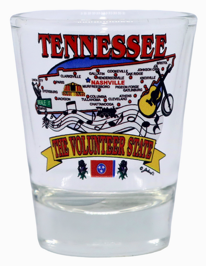 Tennessee United States USA Souvenir Boxed Shot Glass Set (Set of 6)