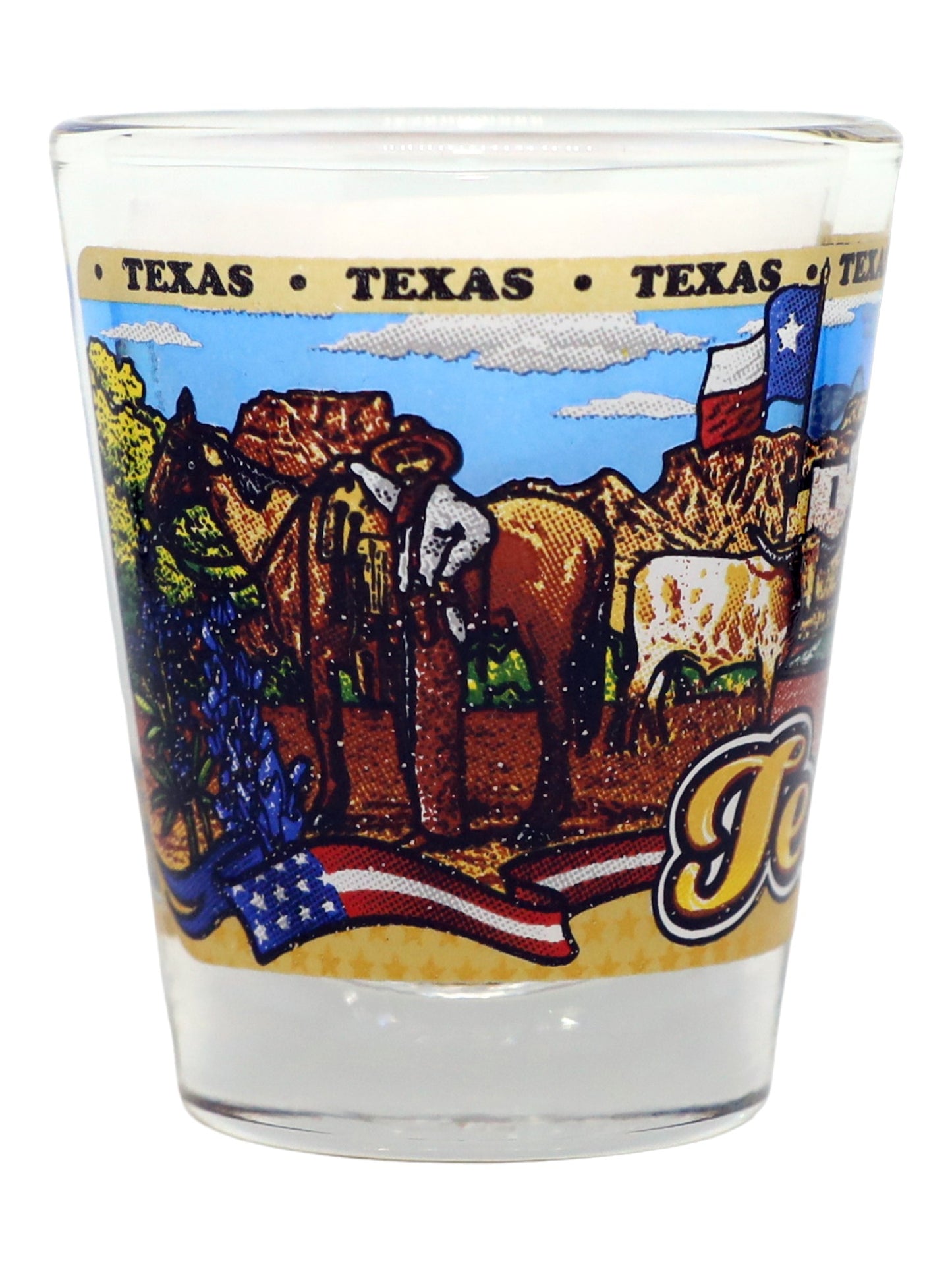 Texas State Wraparound Shot Glass