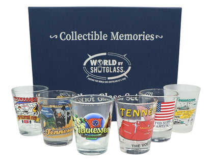 Tennessee United States USA Souvenir Boxed Shot Glass Set (Set of 6)