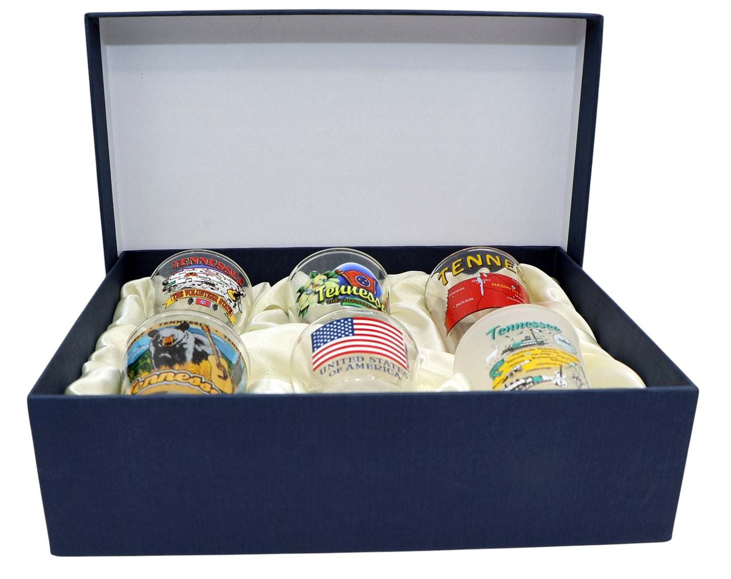 Tennessee United States USA Souvenir Boxed Shot Glass Set (Set of 6)