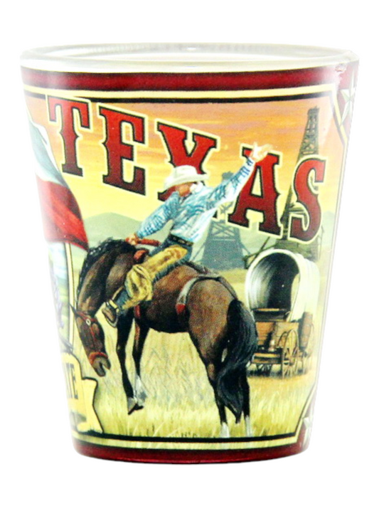 Texas State Mural Shot Glass