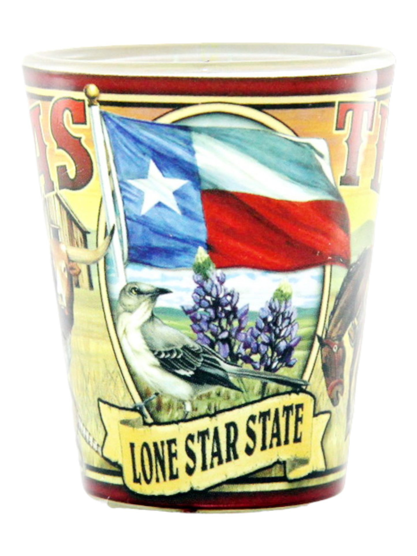 Texas State Mural Shot Glass