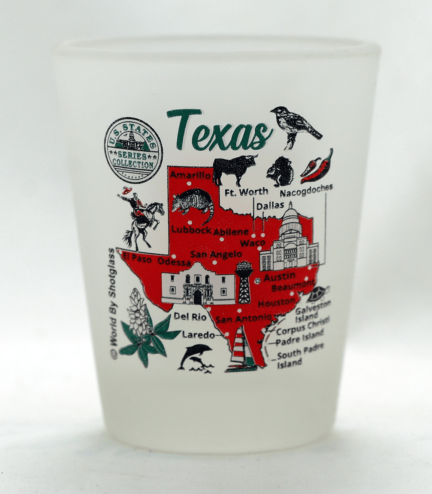 Texas United States USA Souvenir Boxed Shot Glass Set (Set of 6)
