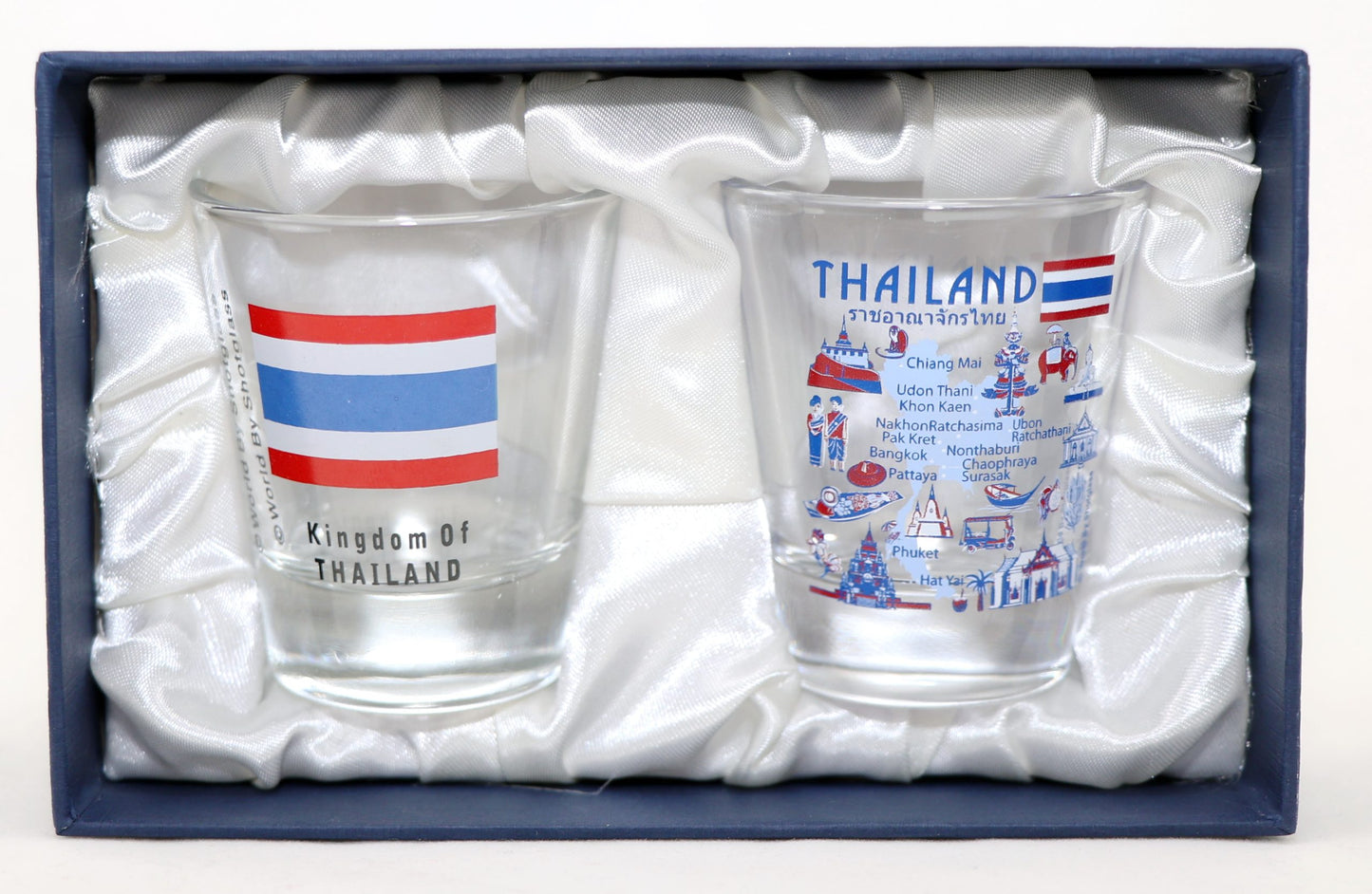 Thailand Souvenir Boxed Shot Glass Set (Set of 2)