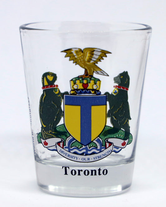 Toronto Ontario Canada Coat Of Arms Shot Glass