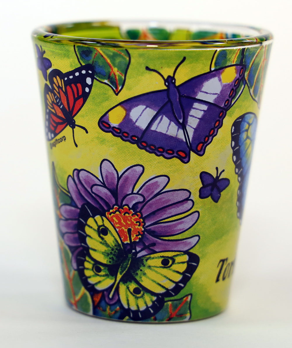 Tortola, BVI Butterfly In-and-Out Shot Glass