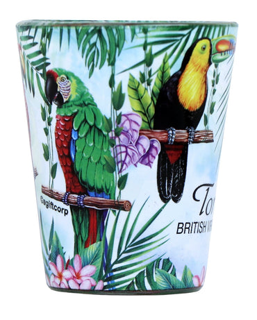 Tortola British Virgin Islands Parrot In and Out Shot Glass