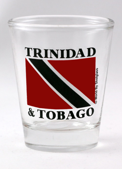 Trinidad and Tobago Beach Chairs Boxed Shot Glass Set (Set of 2)