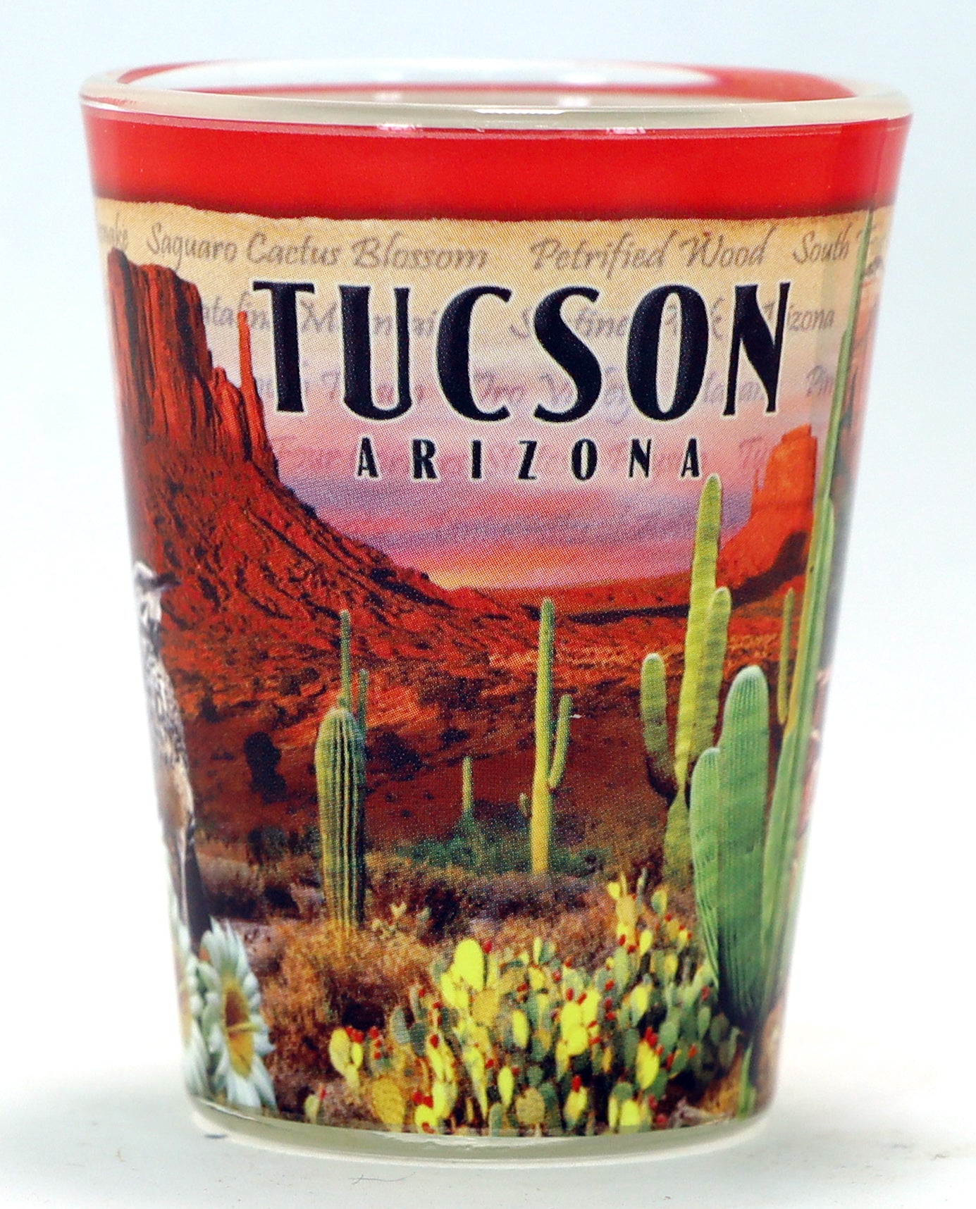 Tucson Arizona Stamp Design Shot Glass