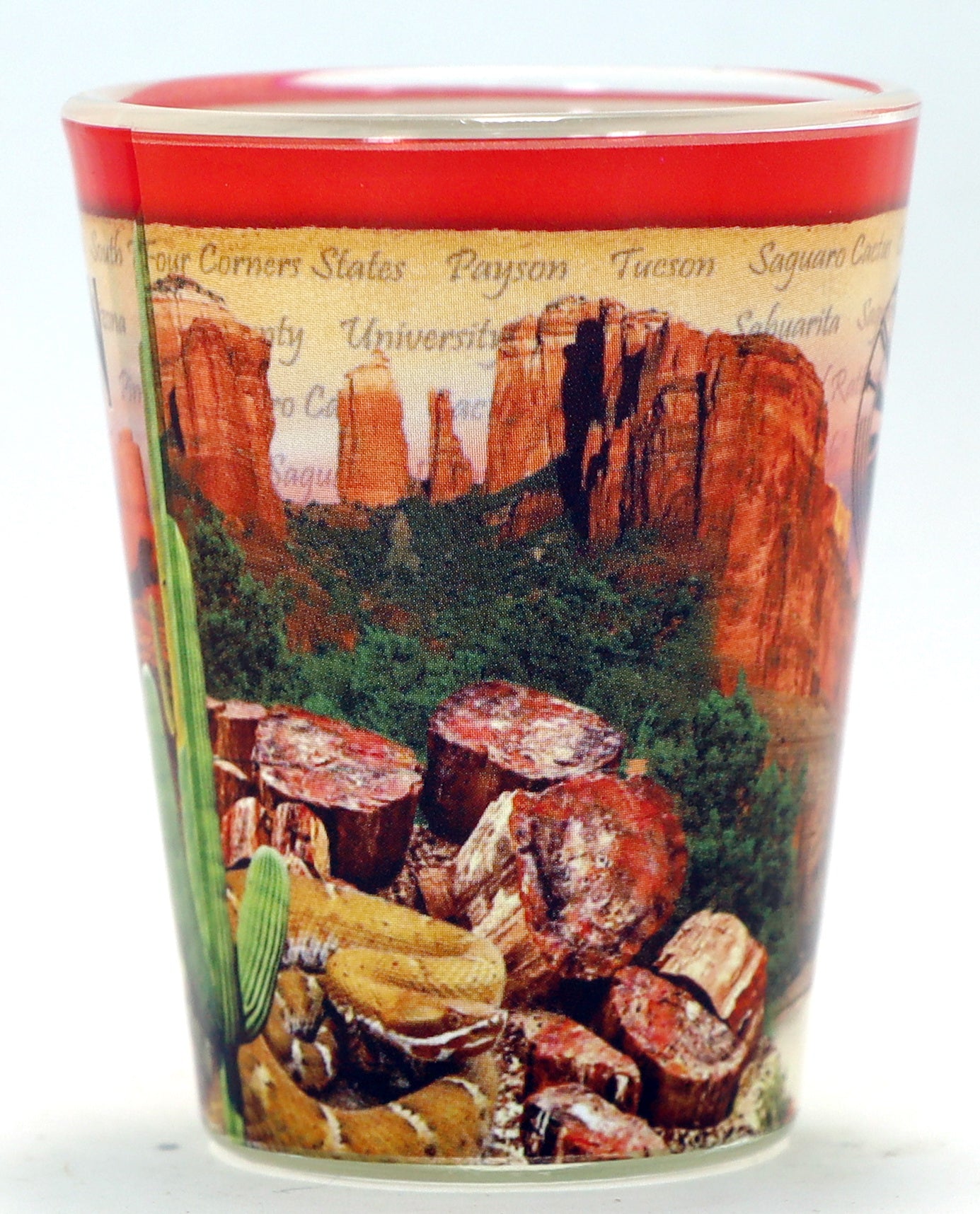 Tucson Arizona Stamp Design Shot Glass