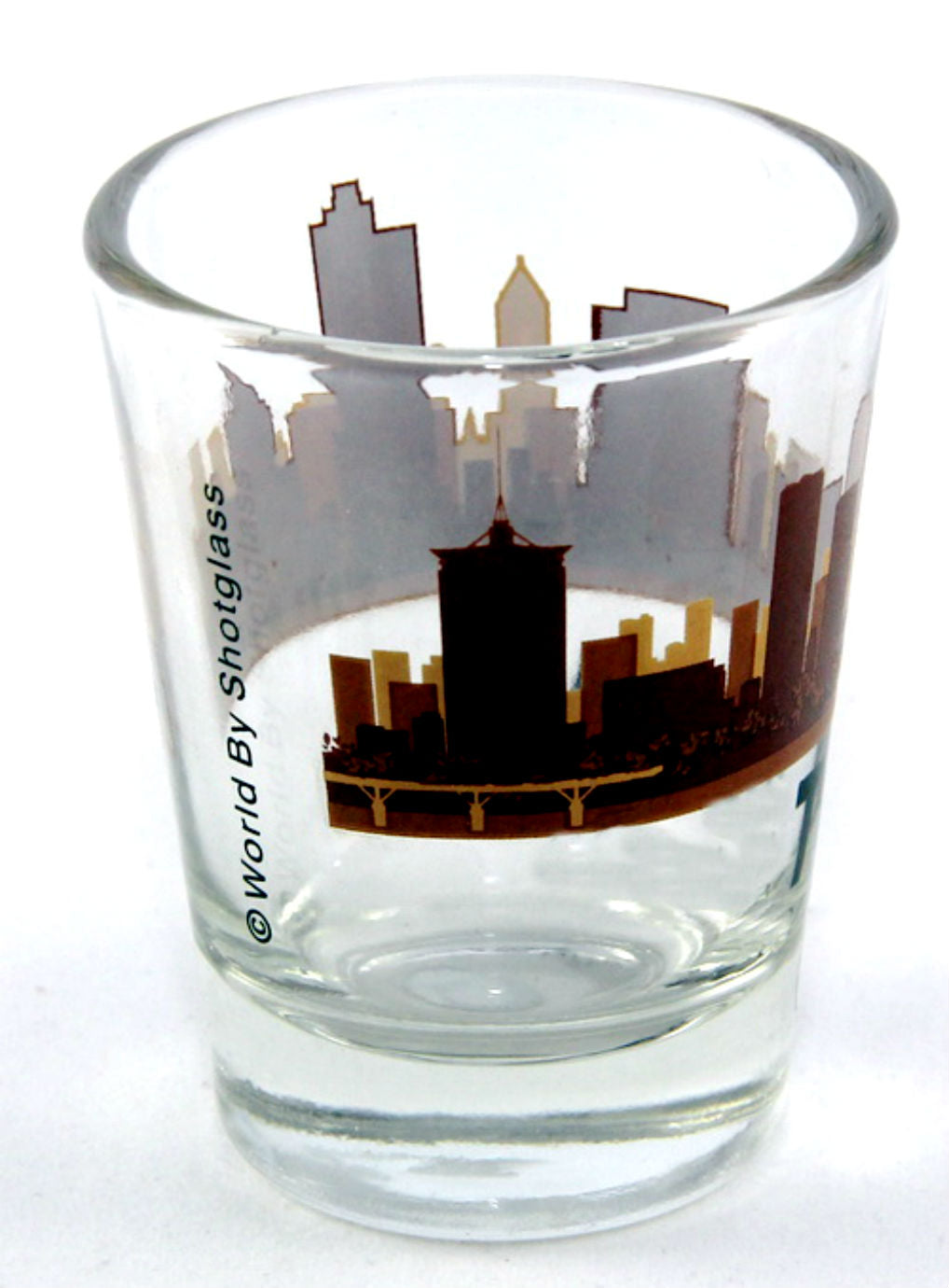 Tulsa Oklahoma Sunset Skyline Shot Glass