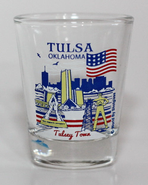 Tulsa Oklahoma Great American Cities Collection Shot Glass